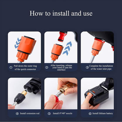 Cordless High-Pressure Washer Kit